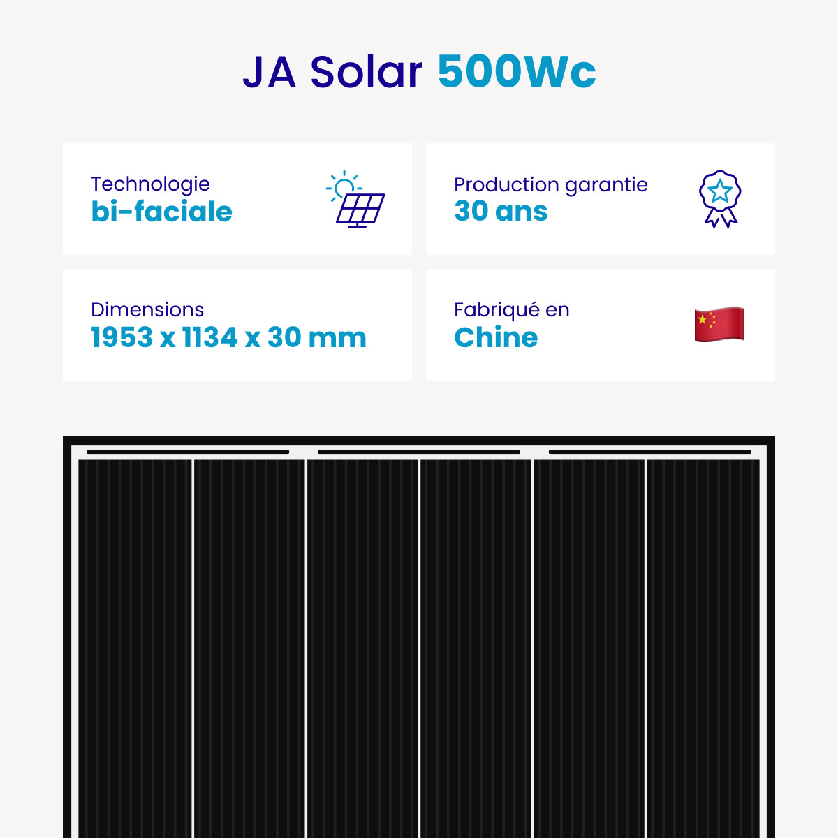 Panneau JA Solar 500W