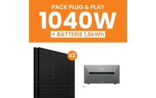 Kit solaire 1040W Amerisolar avec Batterie Anker E1600AC