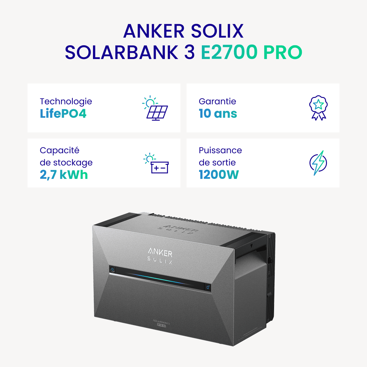Batterie Anker E2700 Pro