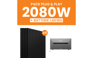 Kit solaire 2080W Amerisolar avec Batterie Anker E1600AC