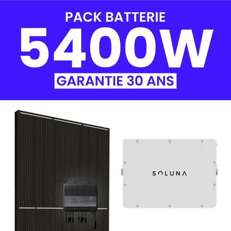 Kit Solaire Autoconsommation 5400Wc + Pack Batterie 5kWh