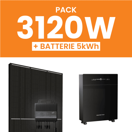 Kit solaire 3120W Amerisolar avec Pack Batterie Marstek 5kWh