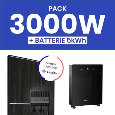 Kit solaire 3000W Dualsun avec Pack Batterie Marstek 5kWh
