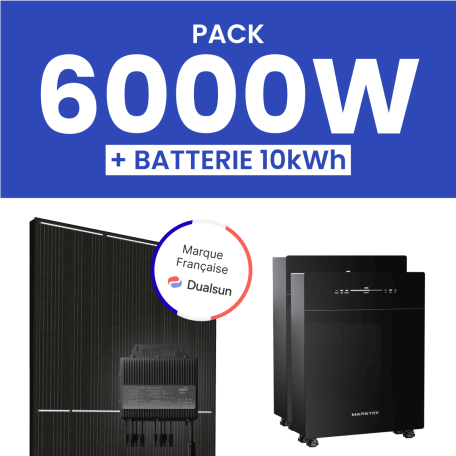 Kit solaire 6000W Dualsun avec Pack Batterie Marstek 10kWh