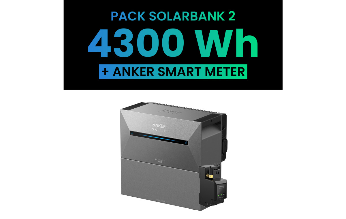 Pack ANKER SOLIX SOLARBANK 2 E1600 AC + BP2700 + SMARTMETER