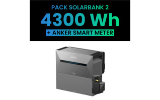 Pack ANKER SOLIX SOLARBANK 2 E1600 AC + BP2700 + SMARTMETER