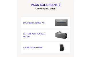 Pack SolarBank 2 contenu du pack
