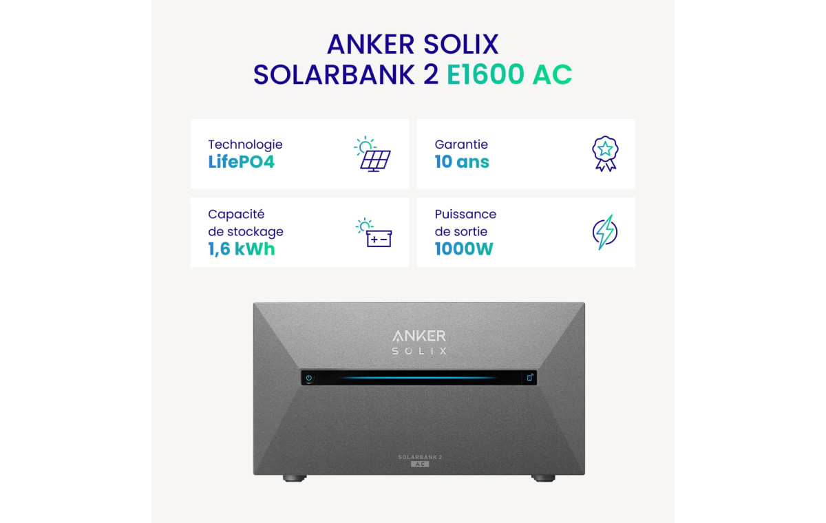 Anker solix Solarbank 2 E1600 AC