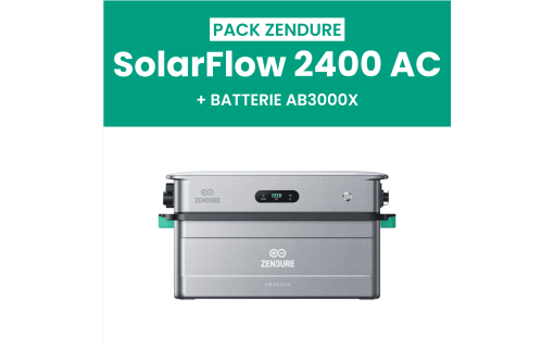 Pack Zendure SolarFlow 2400 AC + 1 Batterie AB3000X