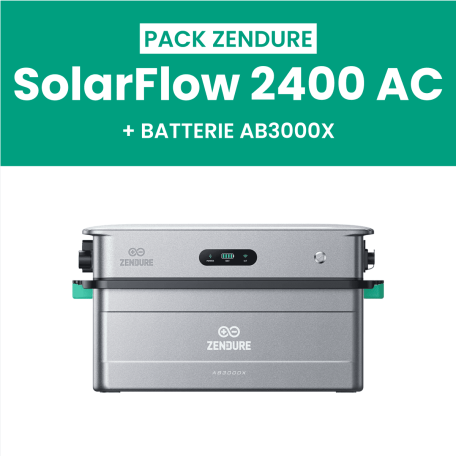 Pack Zendure SolarFlow 2400 AC + 1 Batterie AB3000X