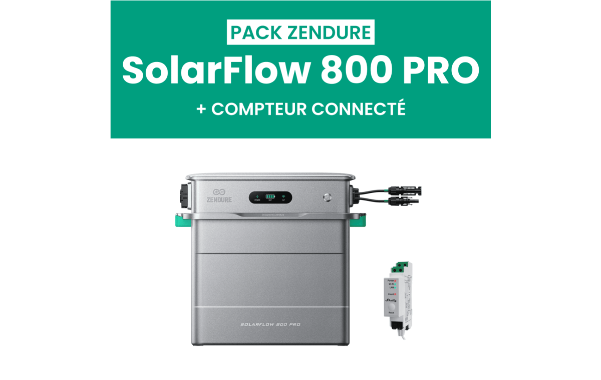 Batterie Zendure SolarFlow 800 Pro + Shelly Pro 3EM