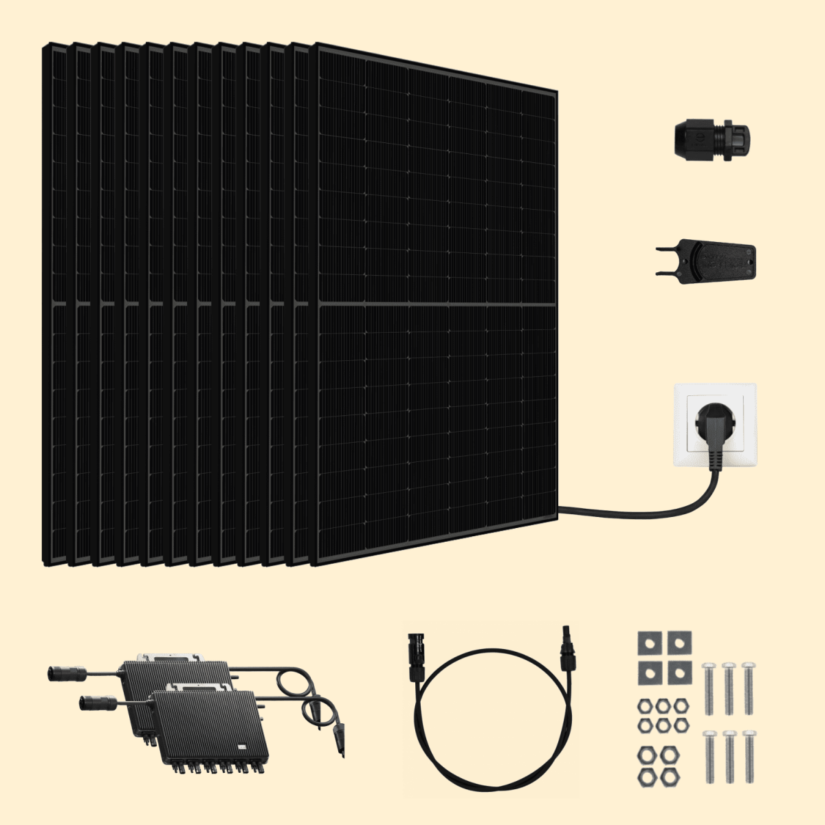Kit Solaire 6000W Marque française - Micro onduleurs TSUN