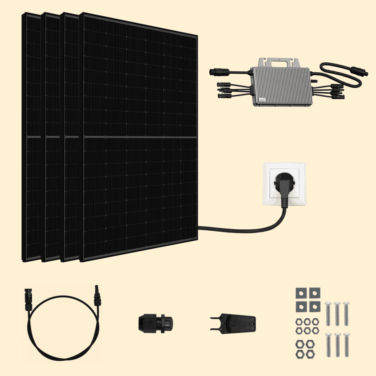 Kit solaire Plug & Play Amerisolar 2080W