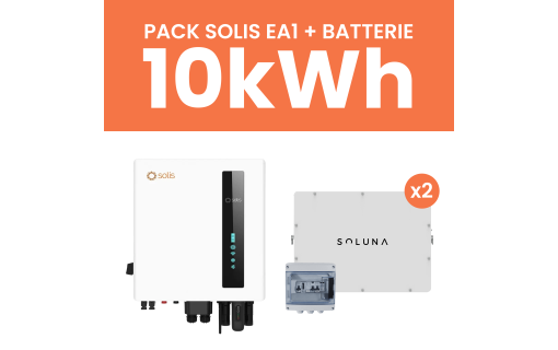 Pack Solis EA1 + 2 Batteries Soluna 10 kWh