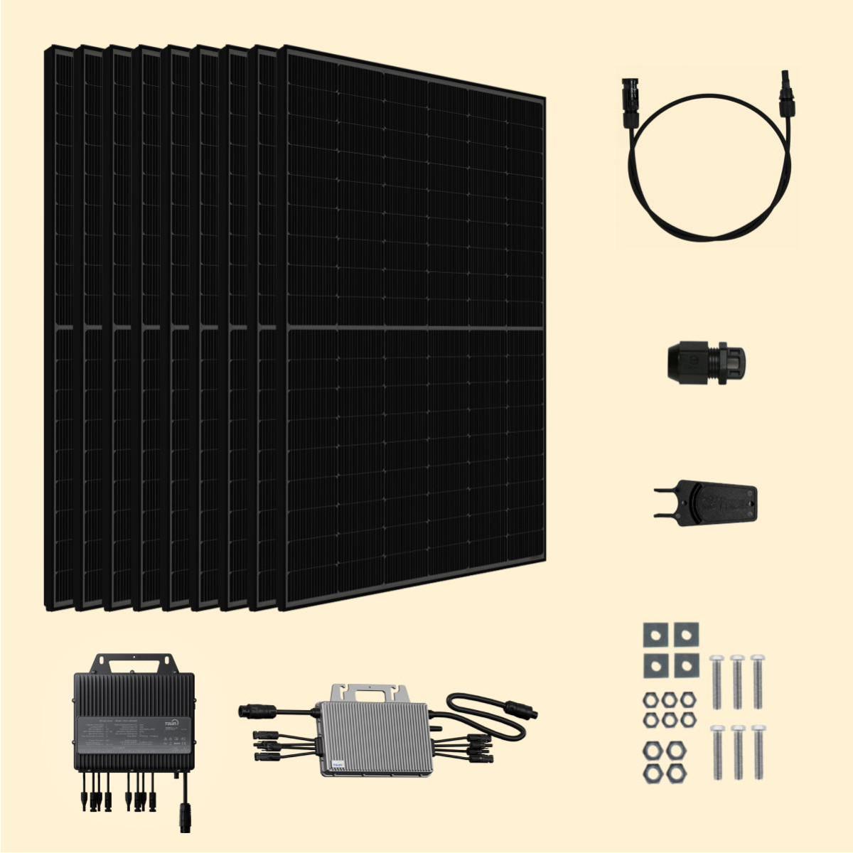 Kit solaire 4500W JA Solar – Micro-onduleurs TSUN