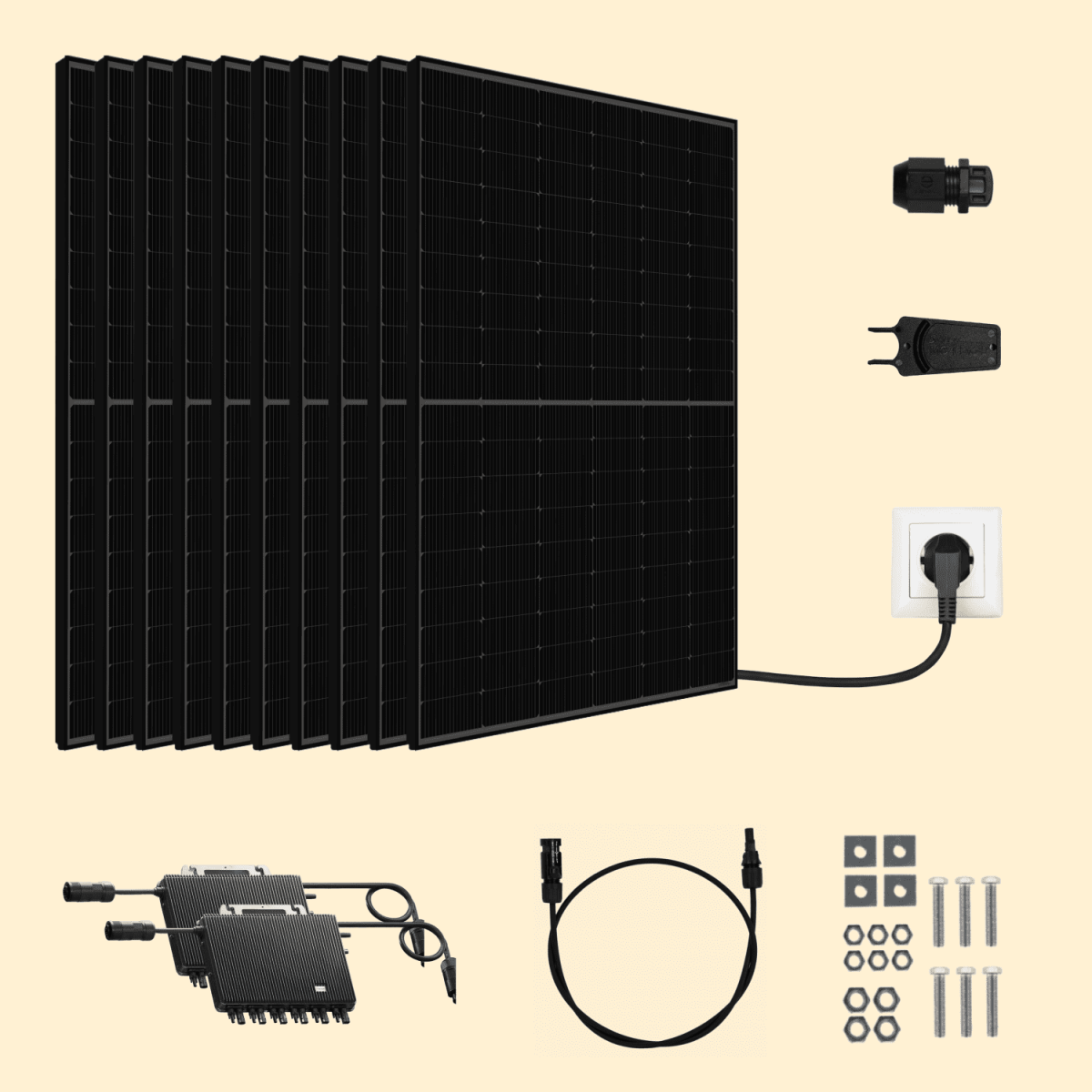 Kit solaire 5500W JA Solar – Micro-onduleurs TSUN