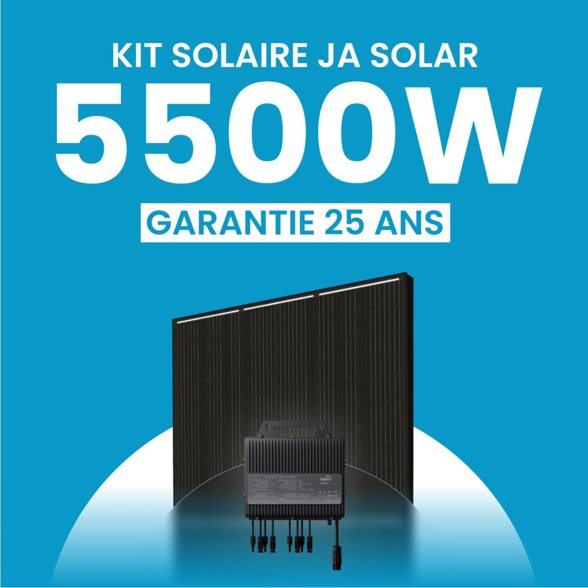 Kit solaire 5500W JA Solar – Micro-onduleurs TSUN