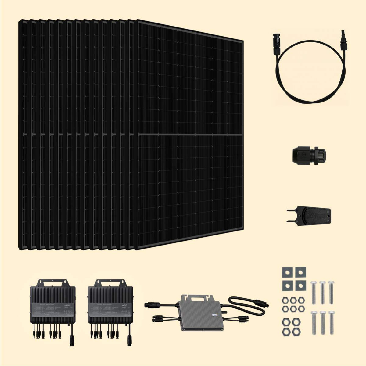 Kit solaire 7000W JA Solar – Micro-onduleurs TSUN