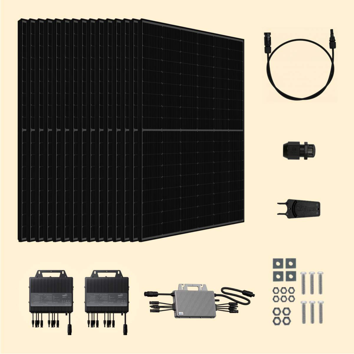 Kit solaire 7500W JA Solar – Micro-onduleurs TSUN