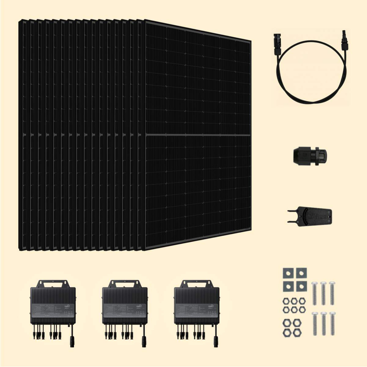 Kit solaire 8500W JA Solar – Micro-onduleurs TSUN