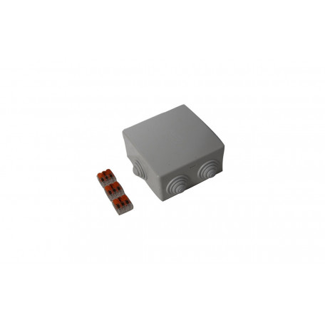 Boîtier de dérivation étanche IP65 + 3 wagos Boîtier de dérivation étanche IP65 + 3 wagos