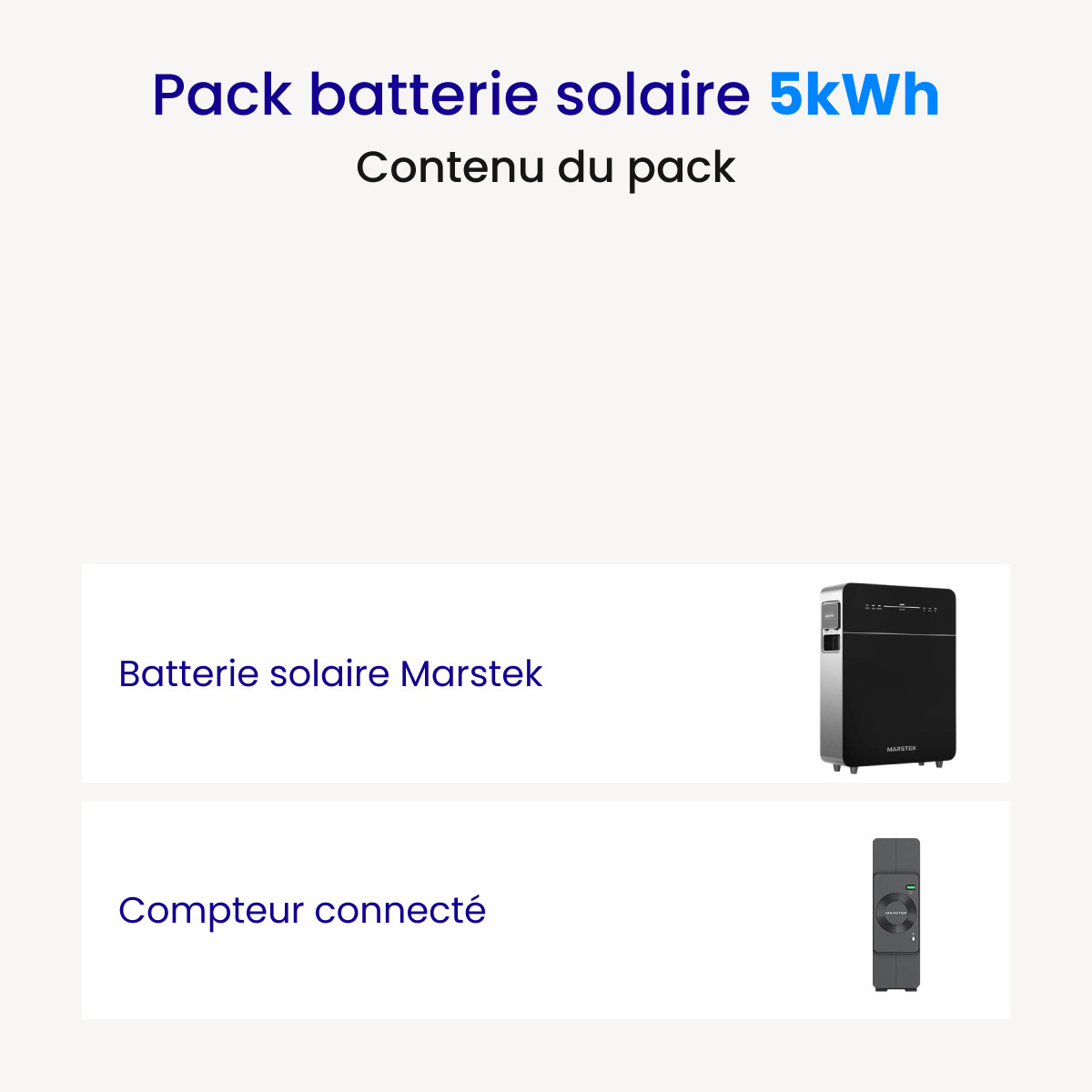 Pack Batterie MARSTEK VENUS E 5kWh 3.0 + Compteur CT002