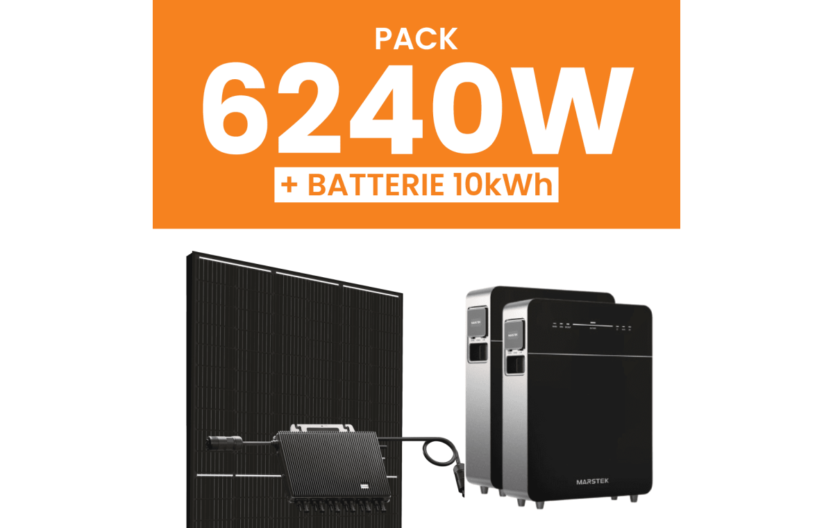 Kit solaire 6240W Amerisolar avec Pack Batterie Marstek 10kWh