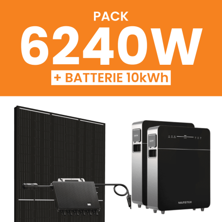 Kit solaire 6240W Amerisolar avec Pack Batterie Marstek 10kWh