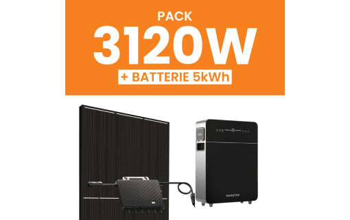 Kit solaire 3120W Amerisolar avec Pack Batterie Marstek 5kWh