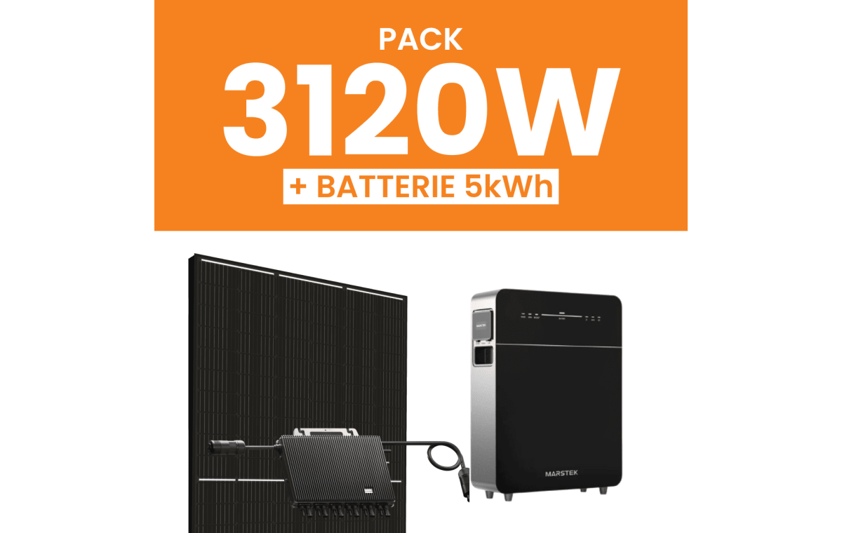Kit solaire 3120W Amerisolar avec Pack Batterie Marstek 5kWh