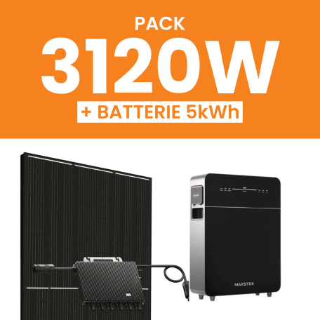 Kit solaire 3120W Amerisolar avec Pack Batterie Marstek 5kWh