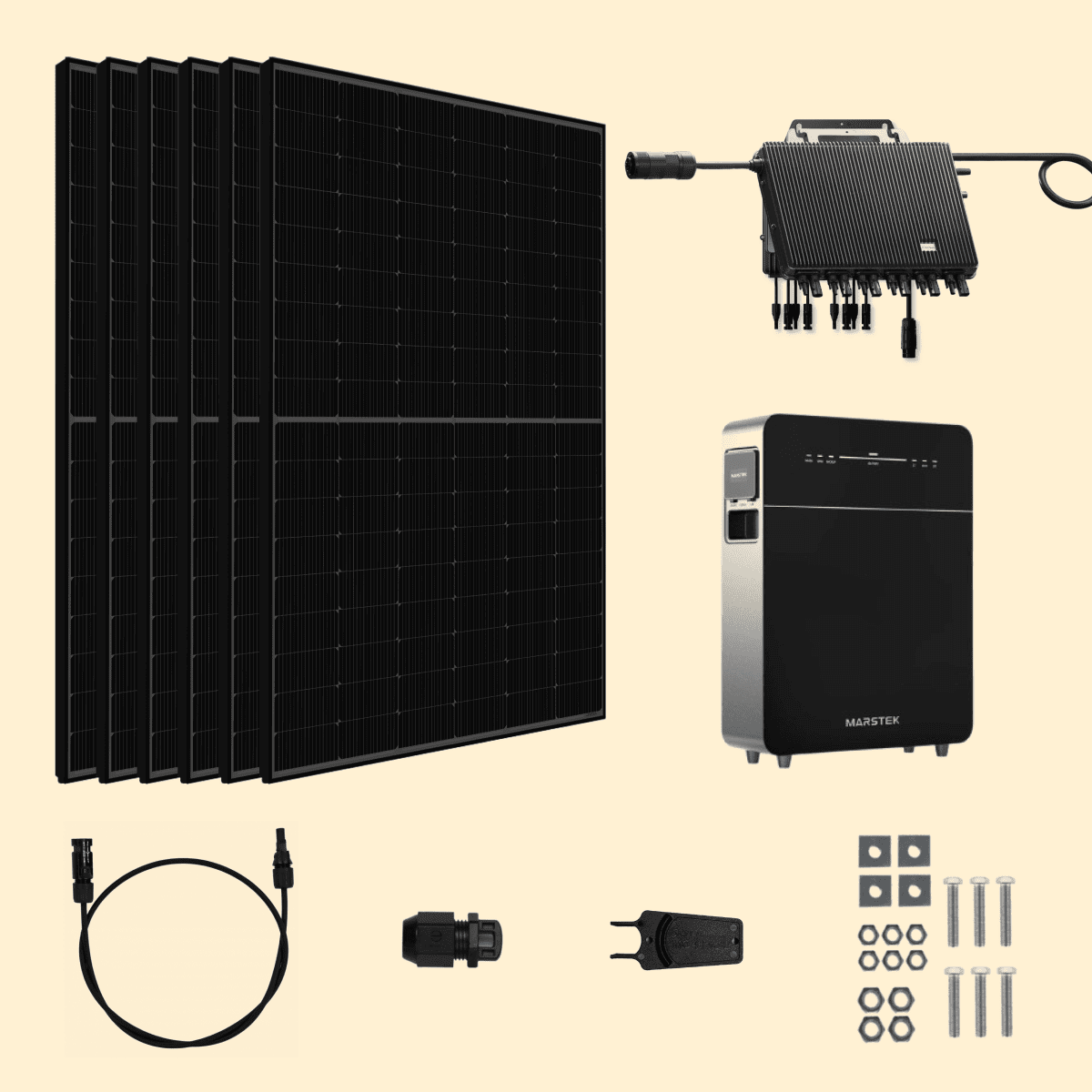 Kit solaire 3000W Ja Solar avec Pack Batterie Marstek 5kWh