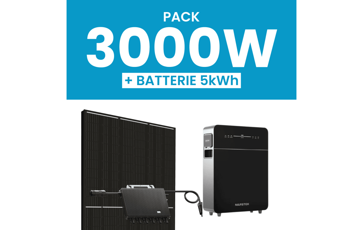 Kit solaire 3000W Ja Solar avec Pack Batterie Marstek 5kWh