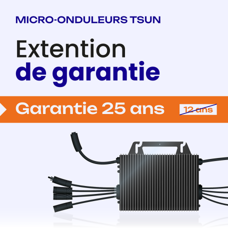 Extension de garantie 25 ans pour micro-onduleur TSUN
