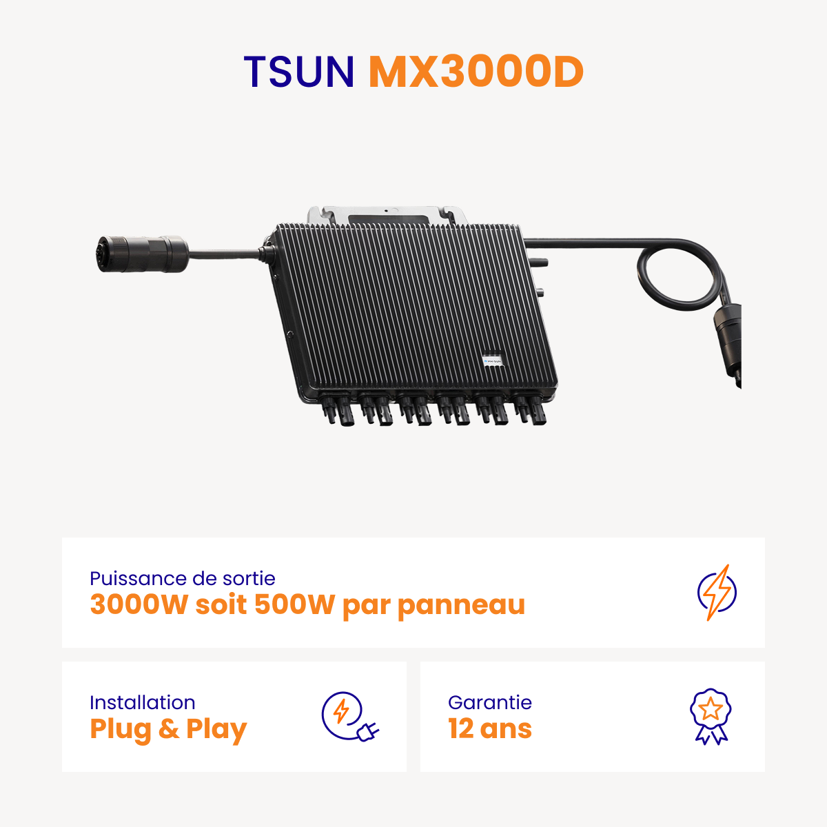 Micro-onduleur TSUN MX3000D