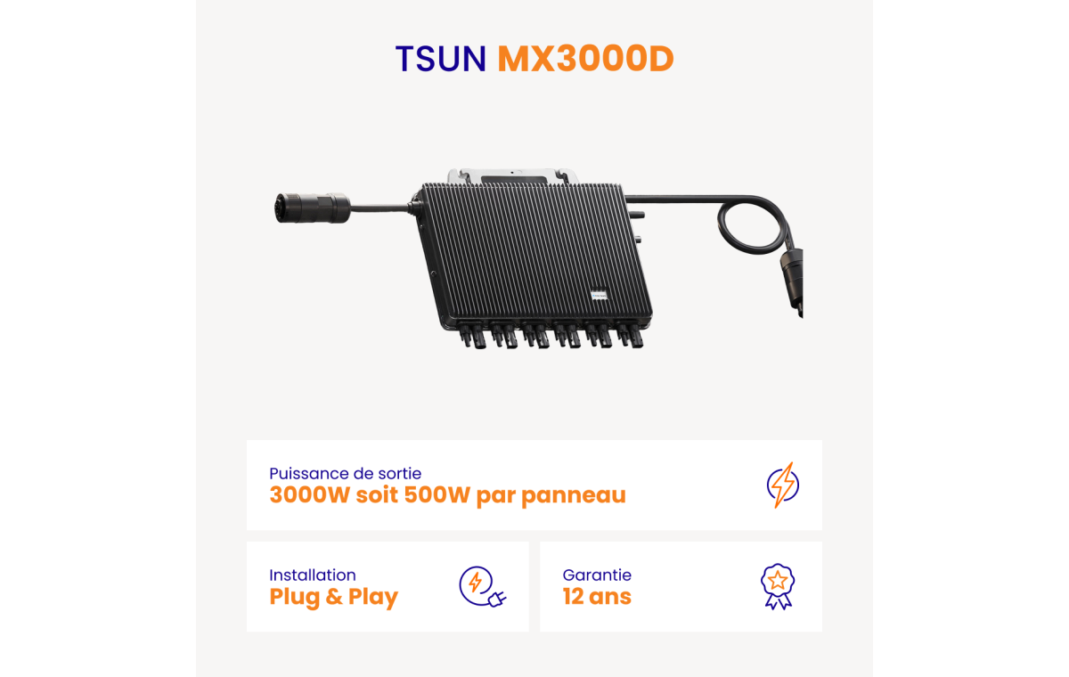 Micro-onduleur TSUN MX3000D