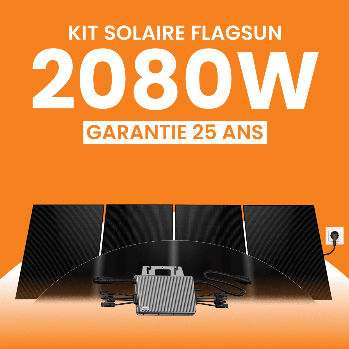 Kit panneau solaire plug and play 2080W Flagsun