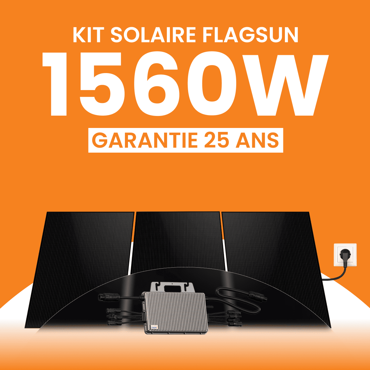 Kit panneau solaire plug and play 1560W Flagsun