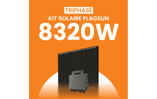 Kit Solaire Autoconsommation Flagsun 8320W Triphasé - Micro onduleurs APS