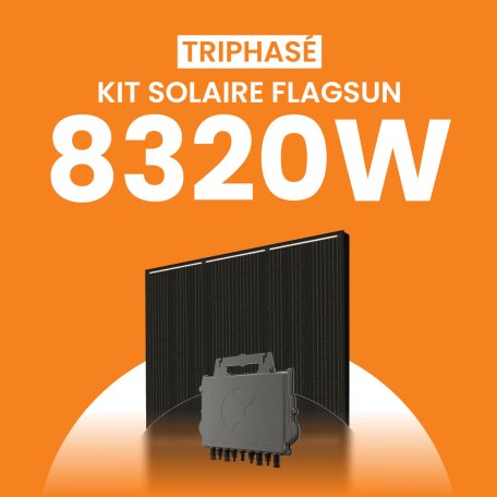Kit Solaire Autoconsommation Flagsun 8320W Triphasé - Micro onduleurs APS