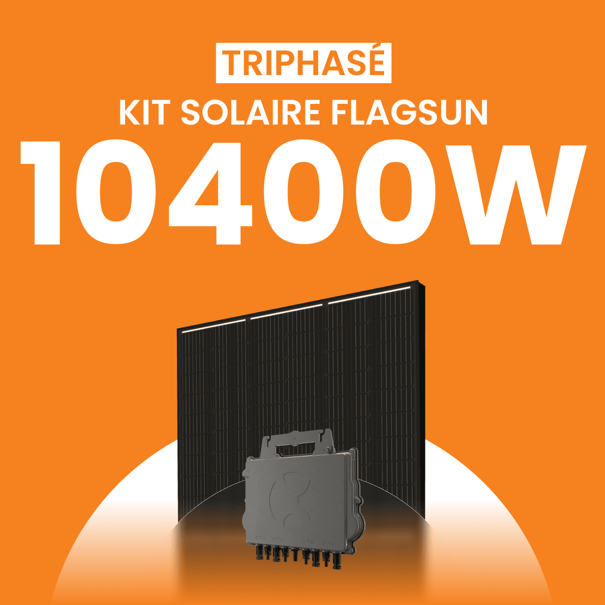 Kit Solaire Autoconsommation Flagsun 10400W Triphasé - Micro onduleurs APS