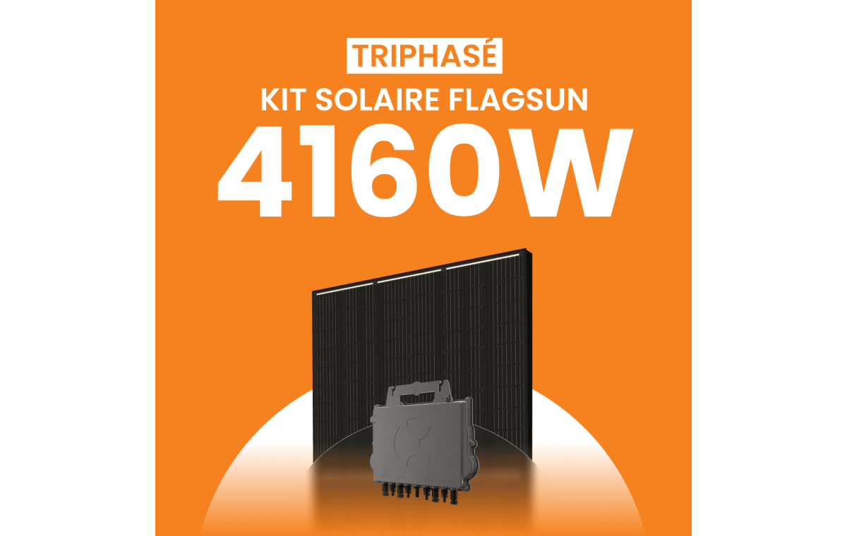 Kit Solaire Autoconsommation Flagsun 4160W Triphasé - Micro onduleurs APS