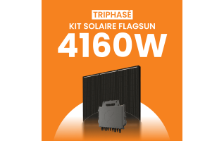 Kit Solaire Autoconsommation Flagsun 4160W Triphasé - Micro onduleurs APS