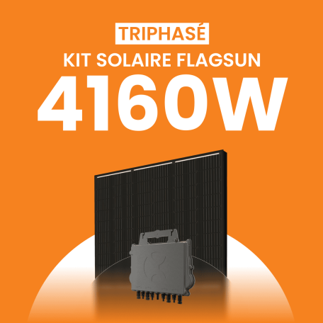Kit Solaire Autoconsommation Flagsun 4160W Triphasé - Micro onduleurs APS