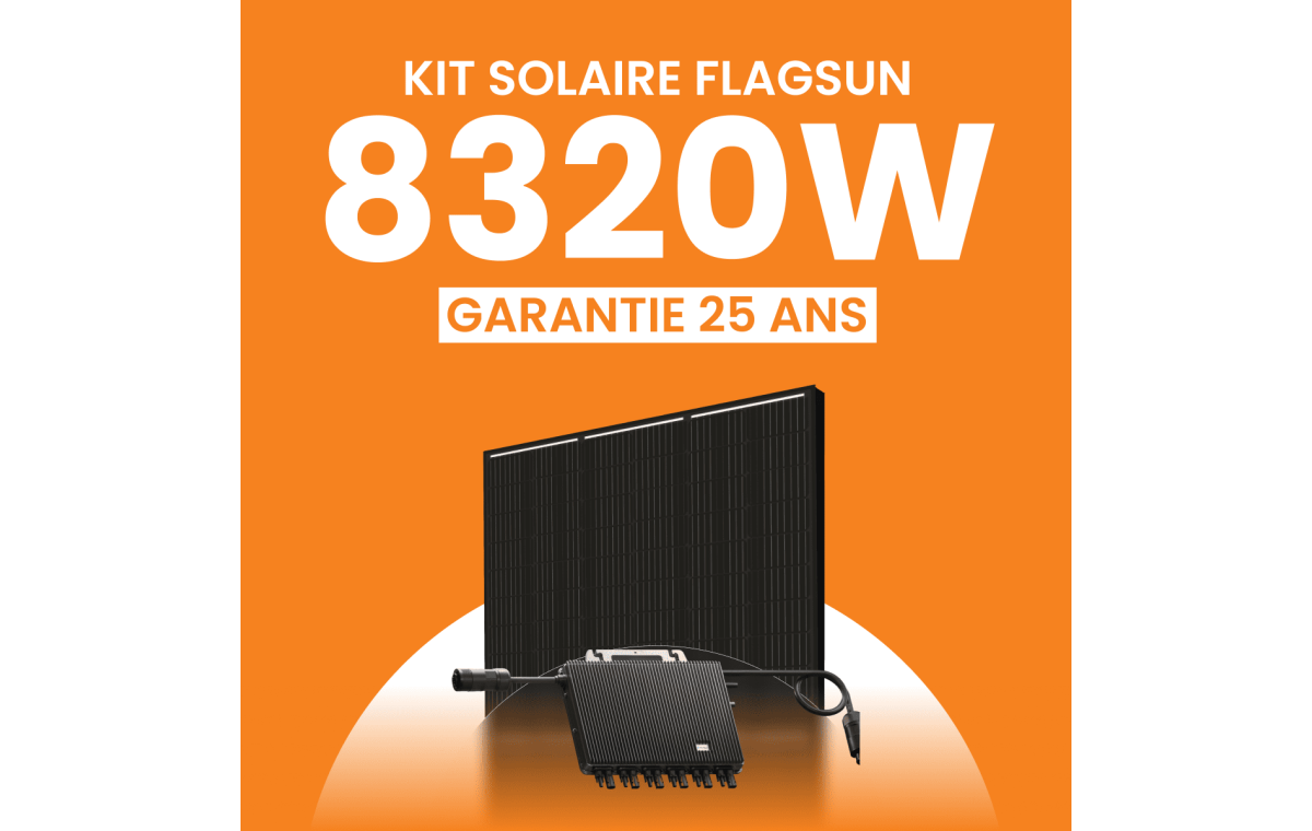Kit solaire 8320W Flagsun – Micro-onduleurs TSUN
