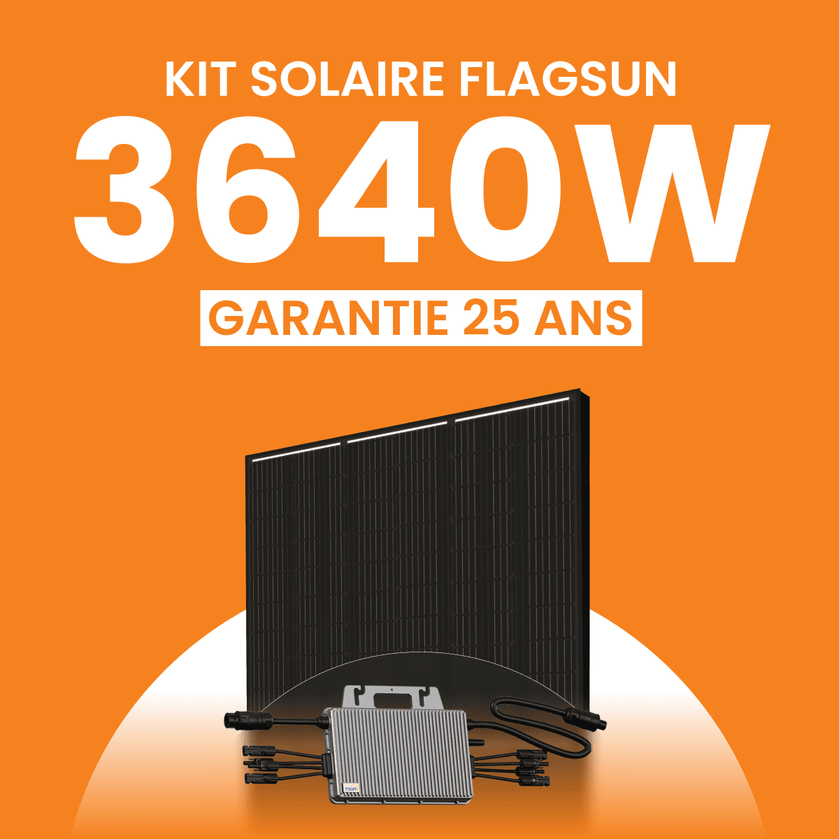 Kit solaire 3640W Flagsun – Micro-onduleurs TSUN