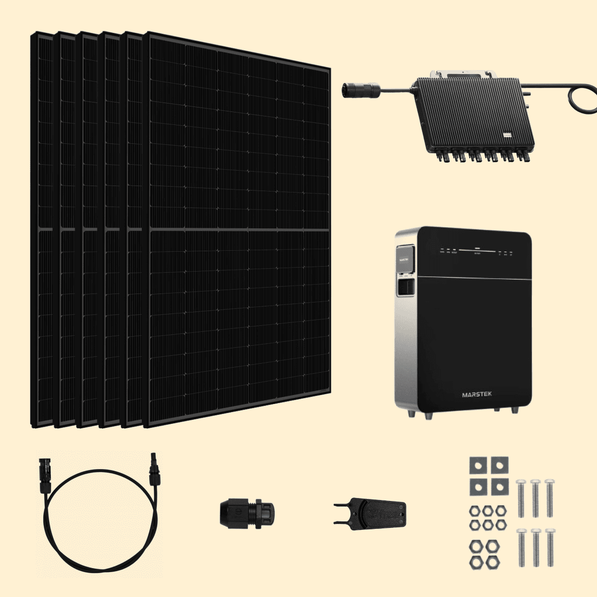 Kit solaire 3420W MK-SUN marstek  5Kwh Venus E