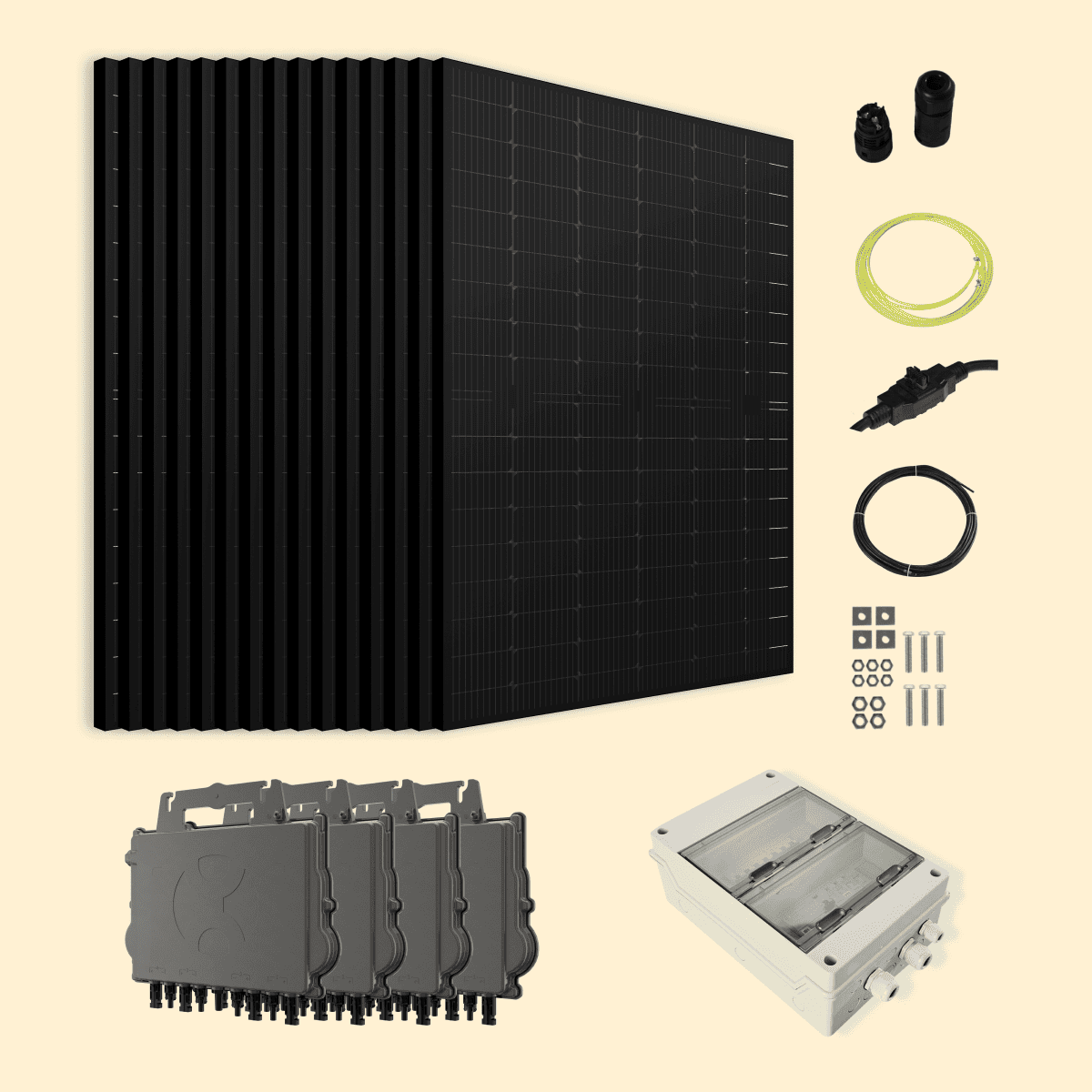 Kit solaire 9000W MK-Sun – Micro-onduleurs QT2 Triphasé