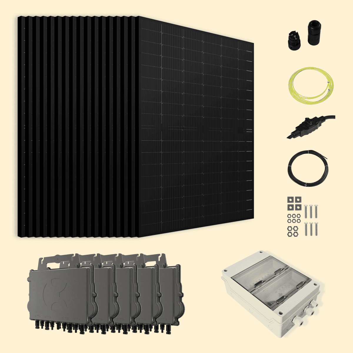 Kit solaire 10200W MK-Sun – Micro-onduleurs QT2 Triphasé