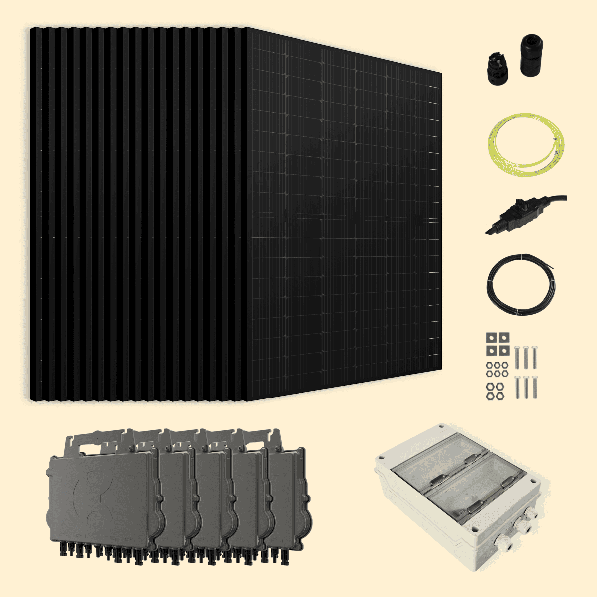 Kit solaire 10800W MK-Sun – Micro-onduleurs QT2 Triphasé